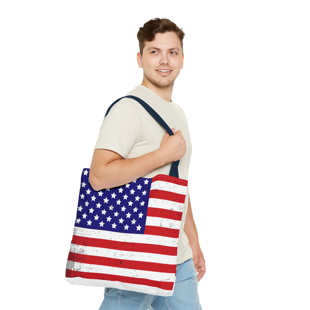 Patriotic Tote Bag - All-Over Print American Pride Bag for Shopping & Everyday Use