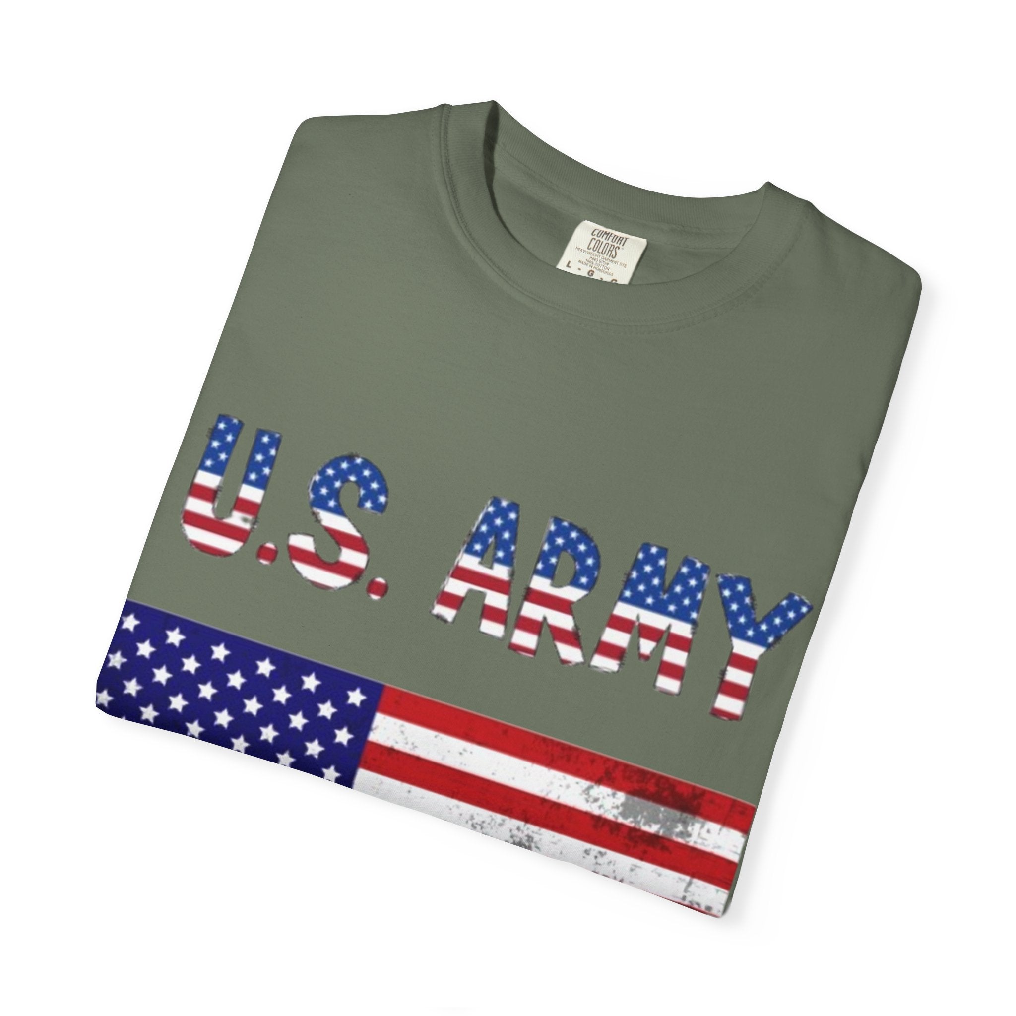 Patriotic U.S. Army T-Shirt for Veterans, Casual Wear, Memorial Day, Independence Day, Gift for Military Families