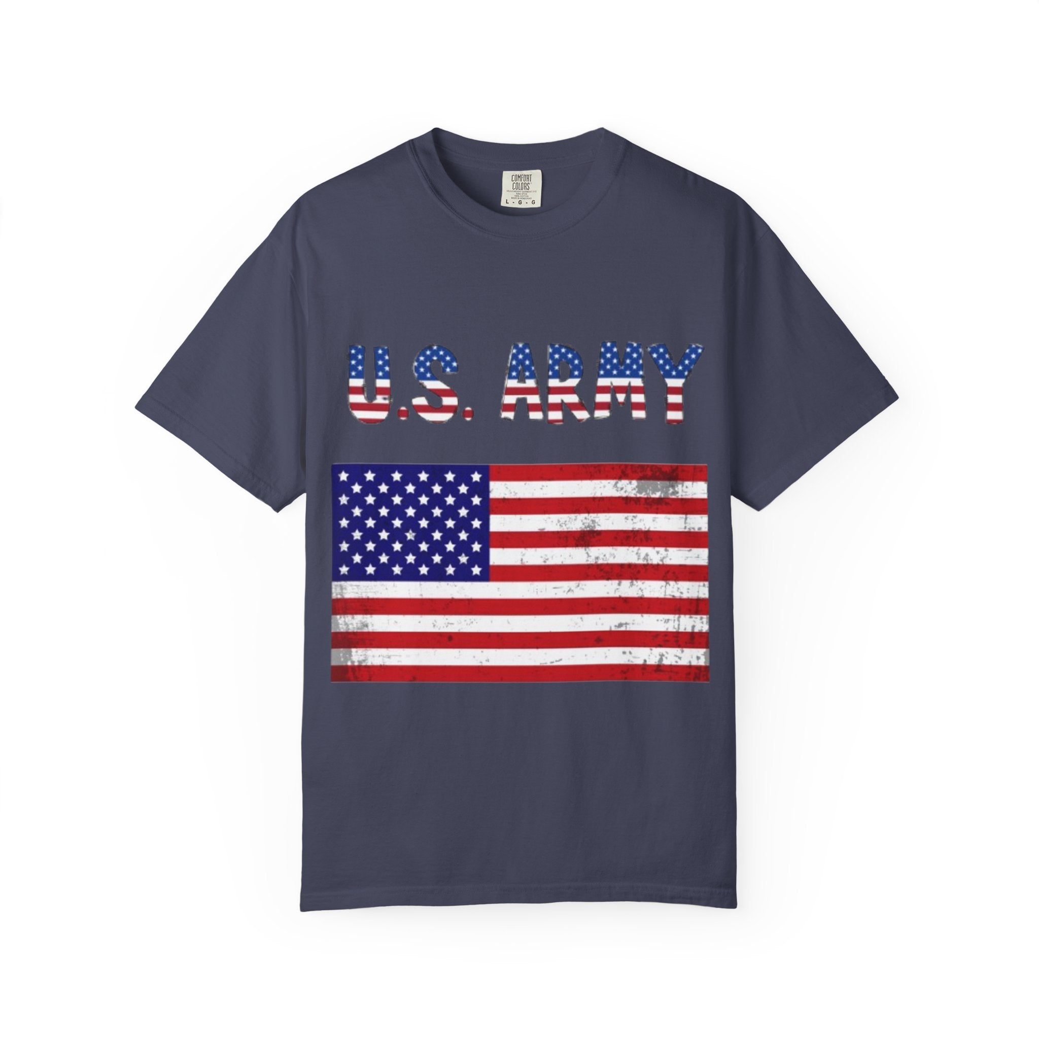 Patriotic U.S. Army T-Shirt for Veterans, Casual Wear, Memorial Day, Independence Day, Gift for Military Families