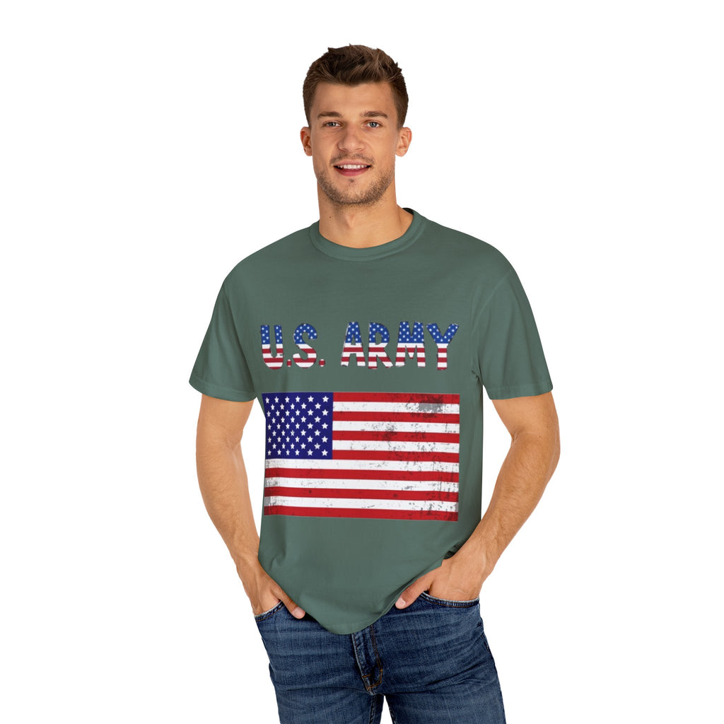 Patriotic U.S. Army T-Shirt for Veterans, Casual Wear, Memorial Day, Independence Day, Gift for Military Families