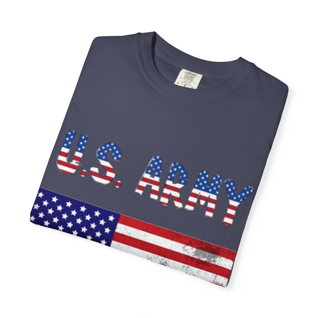 Patriotic U.S. Army T-Shirt for Veterans, Casual Wear, Memorial Day, Independence Day, Gift for Military Families
