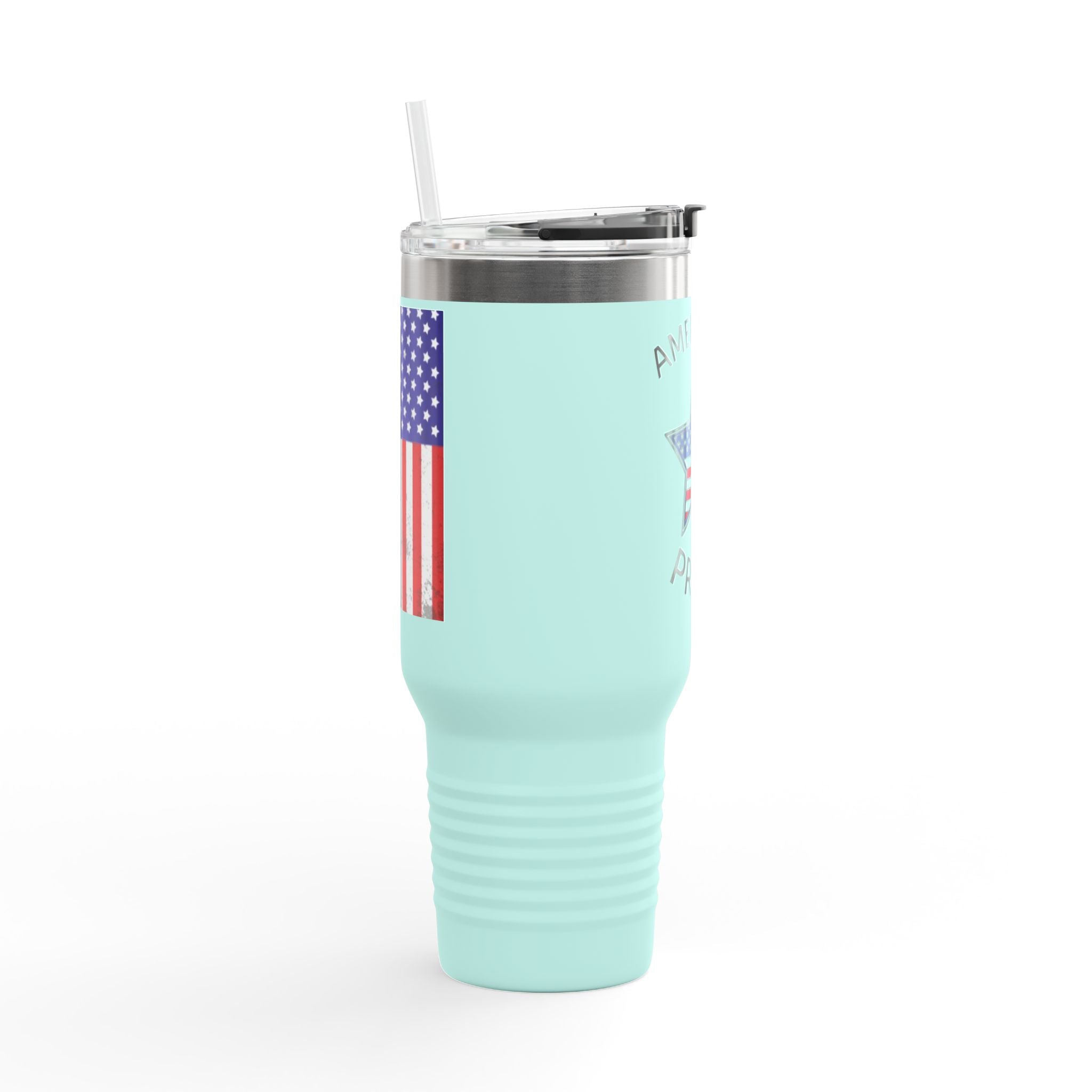 Patriotic Insulated Travel Mug - 40oz, American Pride, Reusable to-go Cup, USA Gifts, Durable Coffee Mug, Perfect for Travel