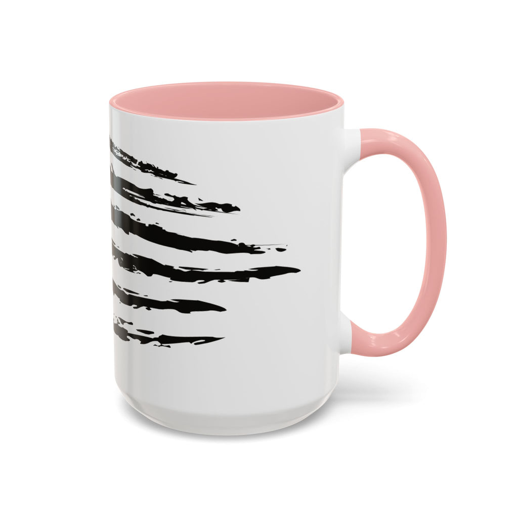 Americana Accent Mug - Black Handle Coffee Cup | 4th of July Gift | Kitchen Decor