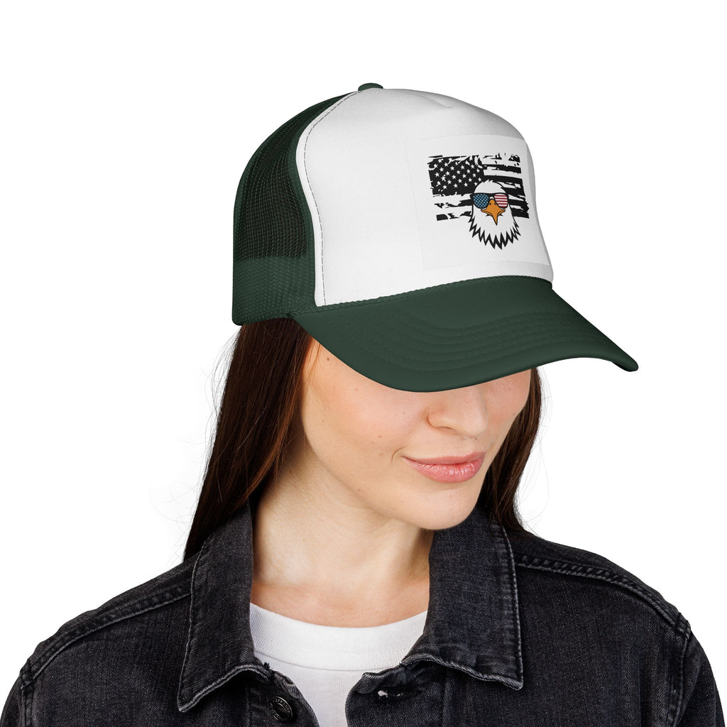 American Patriot Trucker Hat - Classic Cap for Veterans & Freedom Lovers