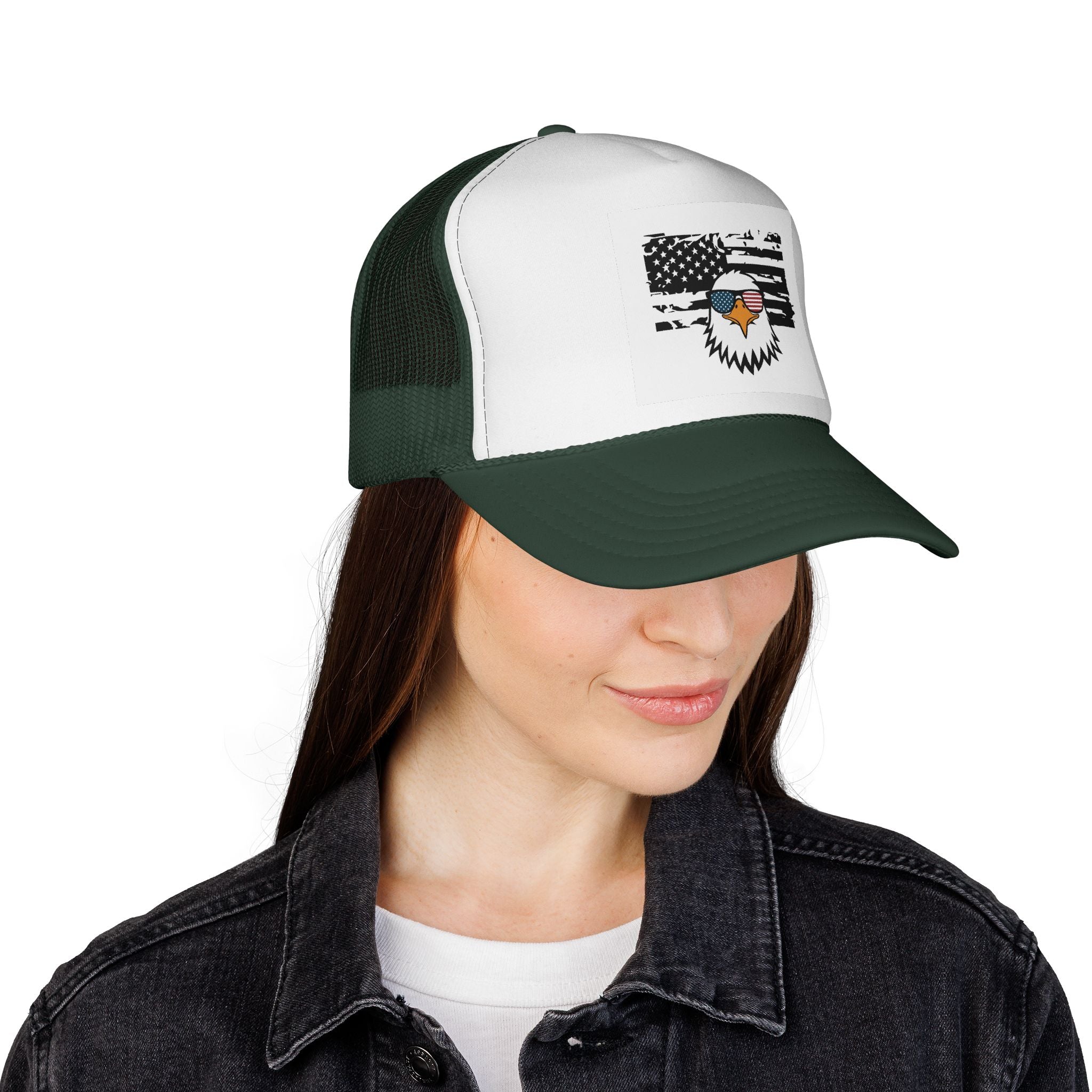 American Patriot Trucker Hat - Classic Cap for Veterans & Freedom Lovers