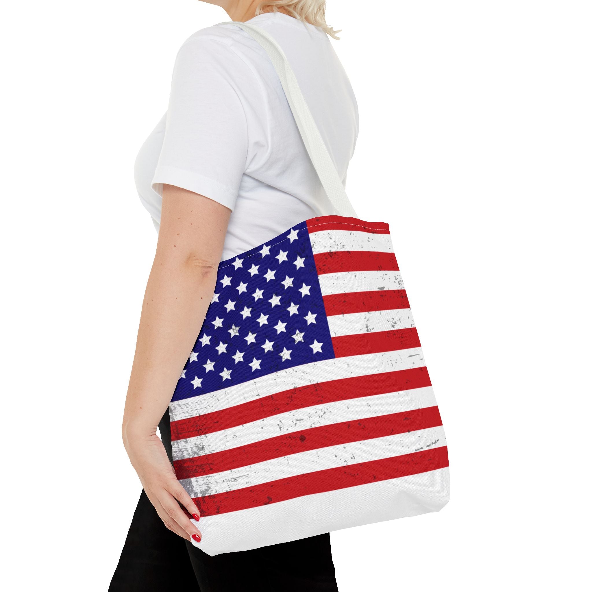Patriotic Tote Bag - All-Over Print American Pride Bag for Shopping & Everyday Use