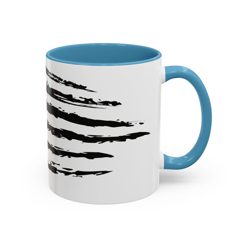 Americana Accent Mug - Black Handle Coffee Cup | 4th of July Gift | Kitchen Decor