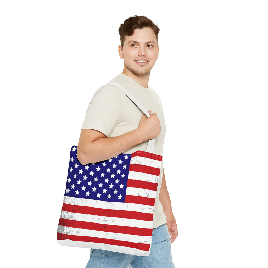 Patriotic Tote Bag - All-Over Print American Pride Bag for Shopping & Everyday Use