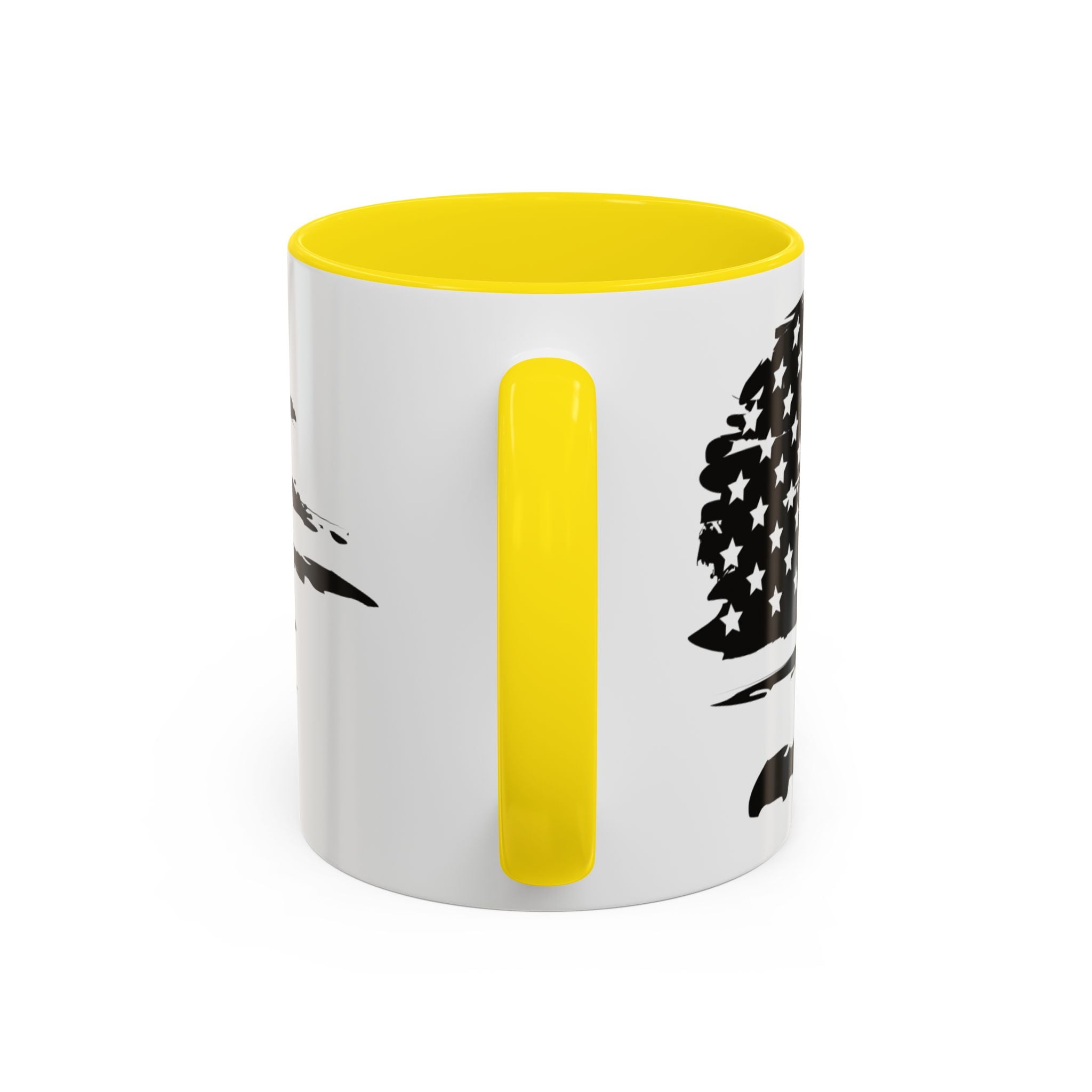 Americana Accent Mug - Black Handle Coffee Cup | 4th of July Gift | Kitchen Decor