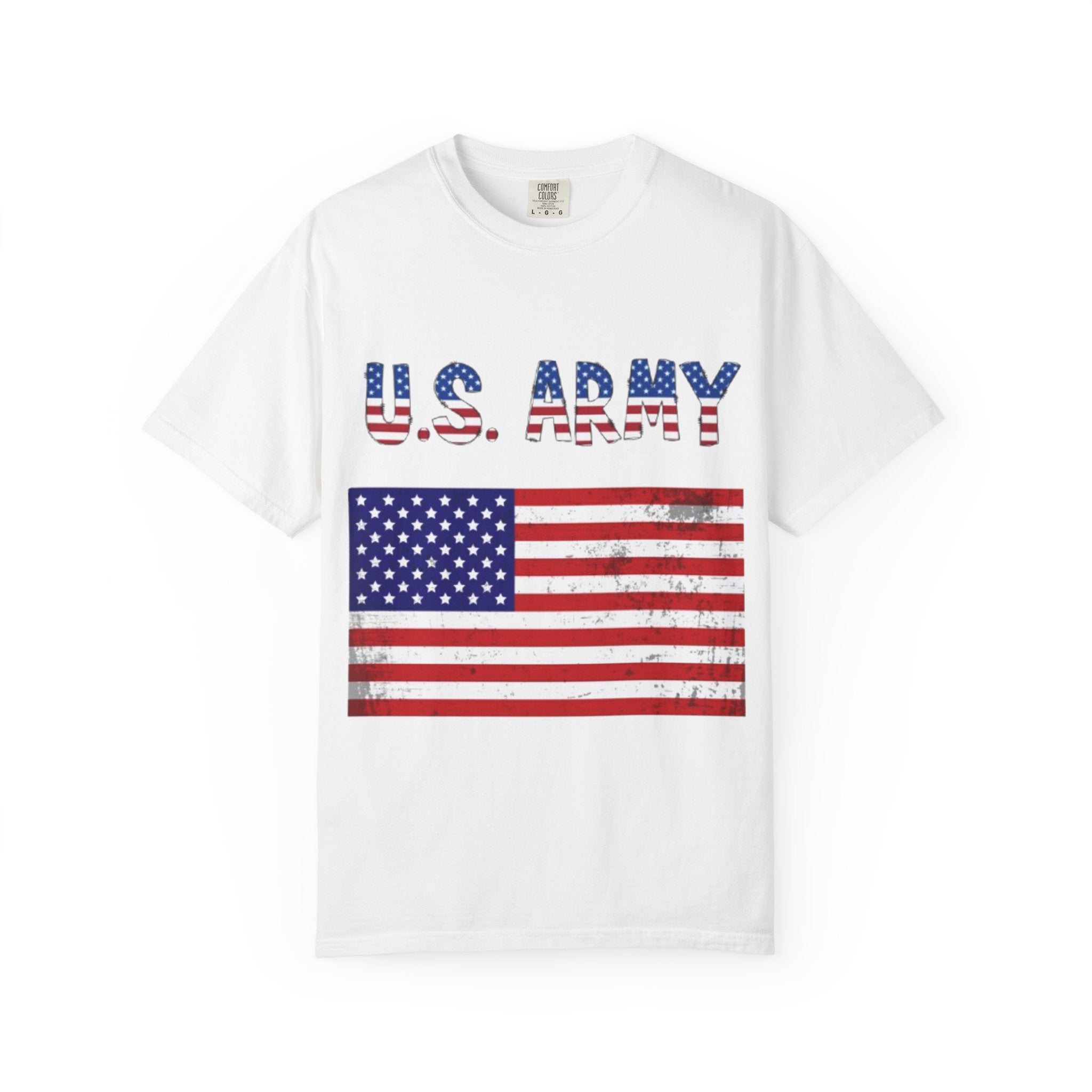Patriotic U.S. Army T-Shirt for Veterans, Casual Wear, Memorial Day, Independence Day, Gift for Military Families