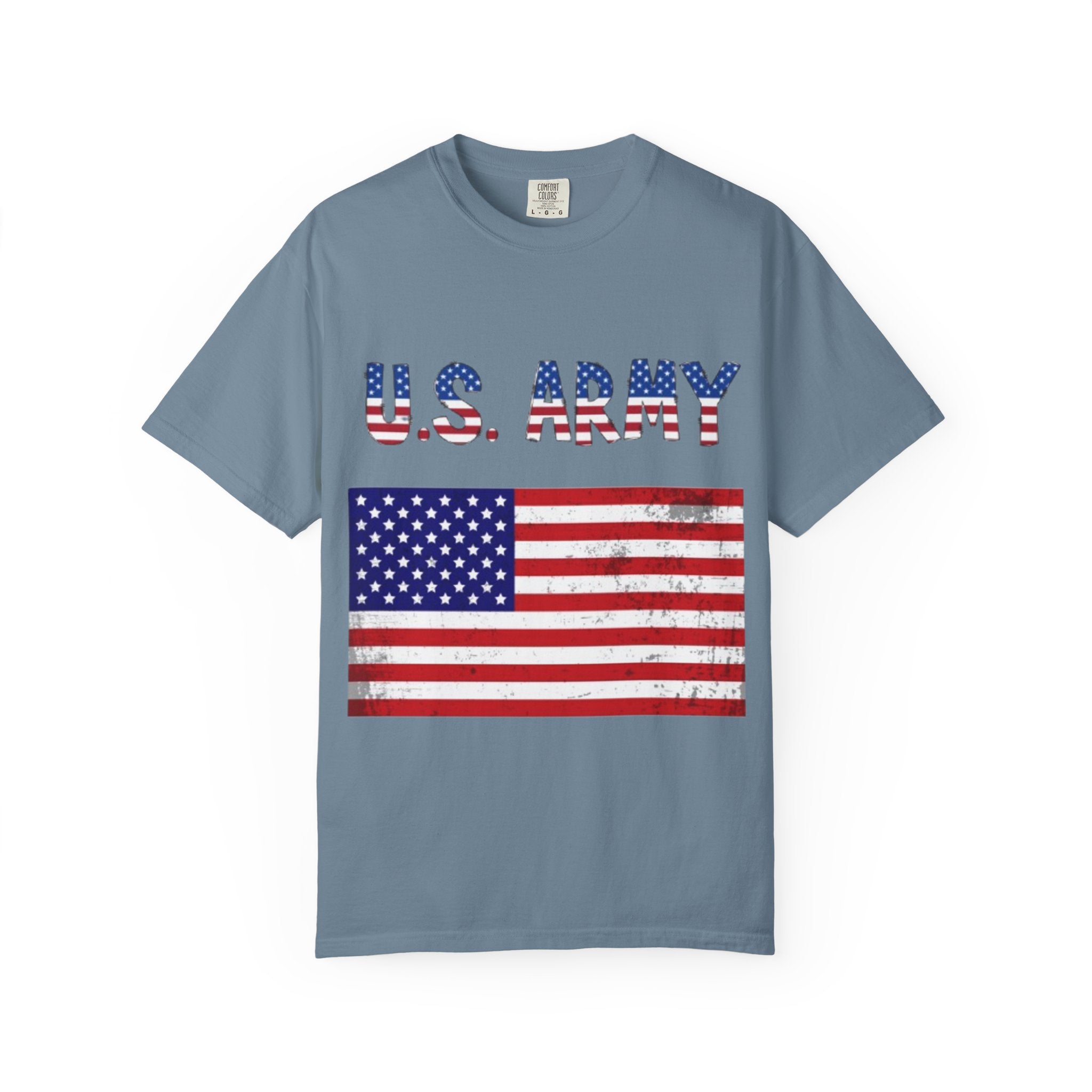 Patriotic U.S. Army T-Shirt for Veterans, Casual Wear, Memorial Day, Independence Day, Gift for Military Families