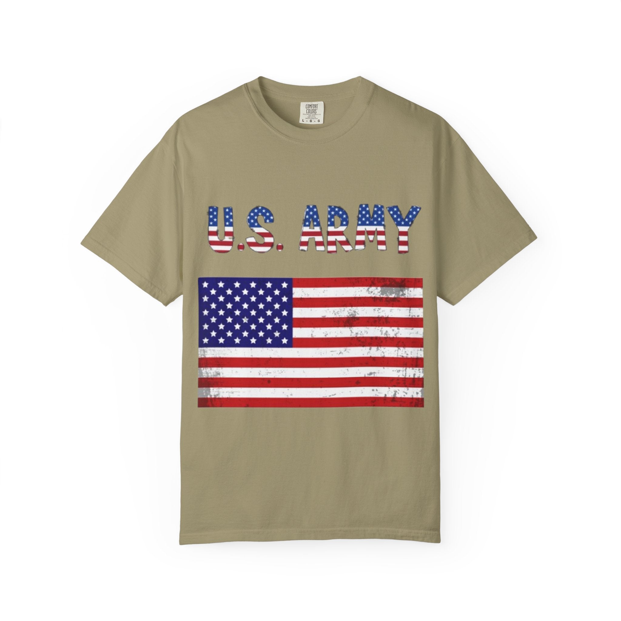Patriotic U.S. Army T-Shirt for Veterans, Casual Wear, Memorial Day, Independence Day, Gift for Military Families