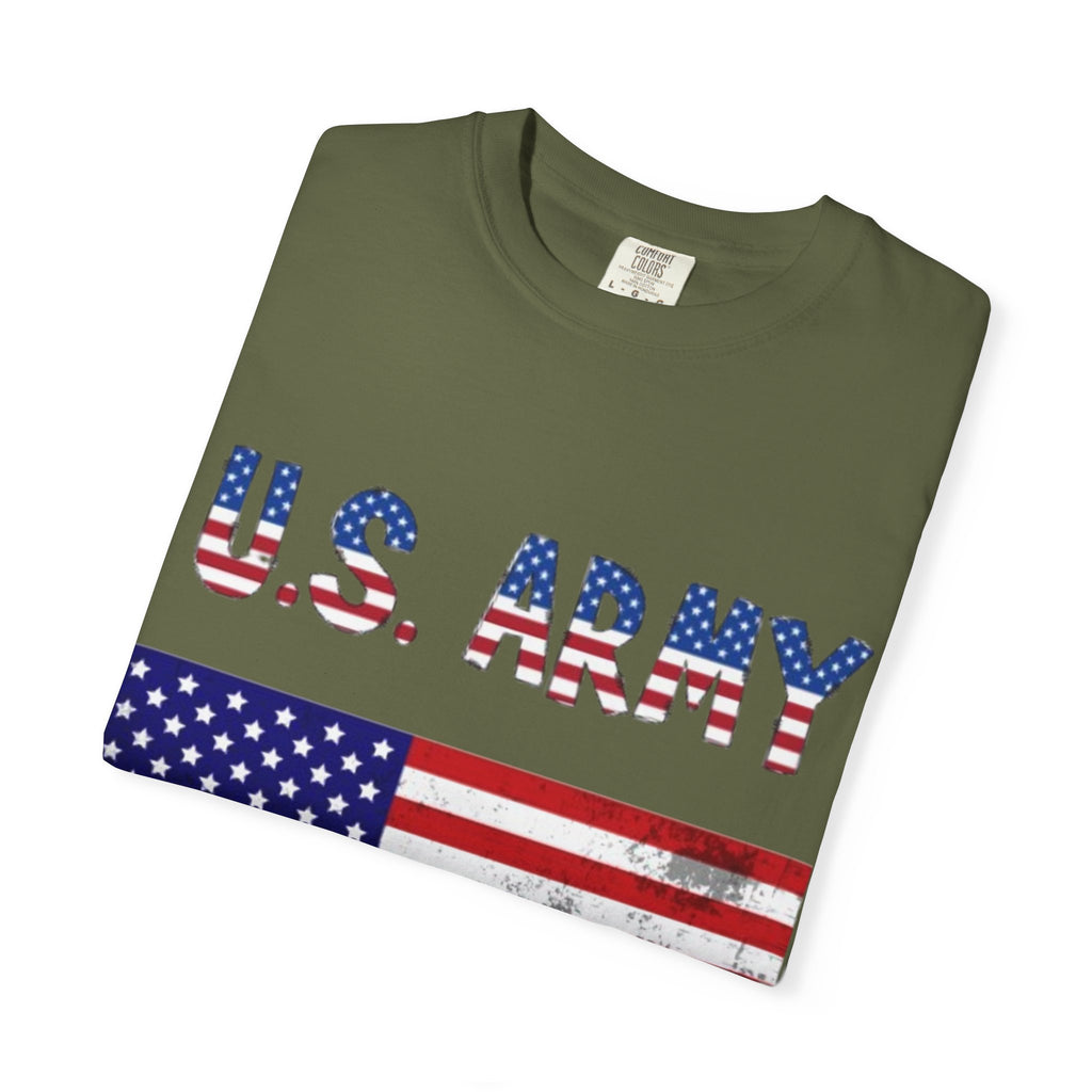 Patriotic U.S. Army T-Shirt for Veterans, Casual Wear, Memorial Day, Independence Day, Gift for Military Families