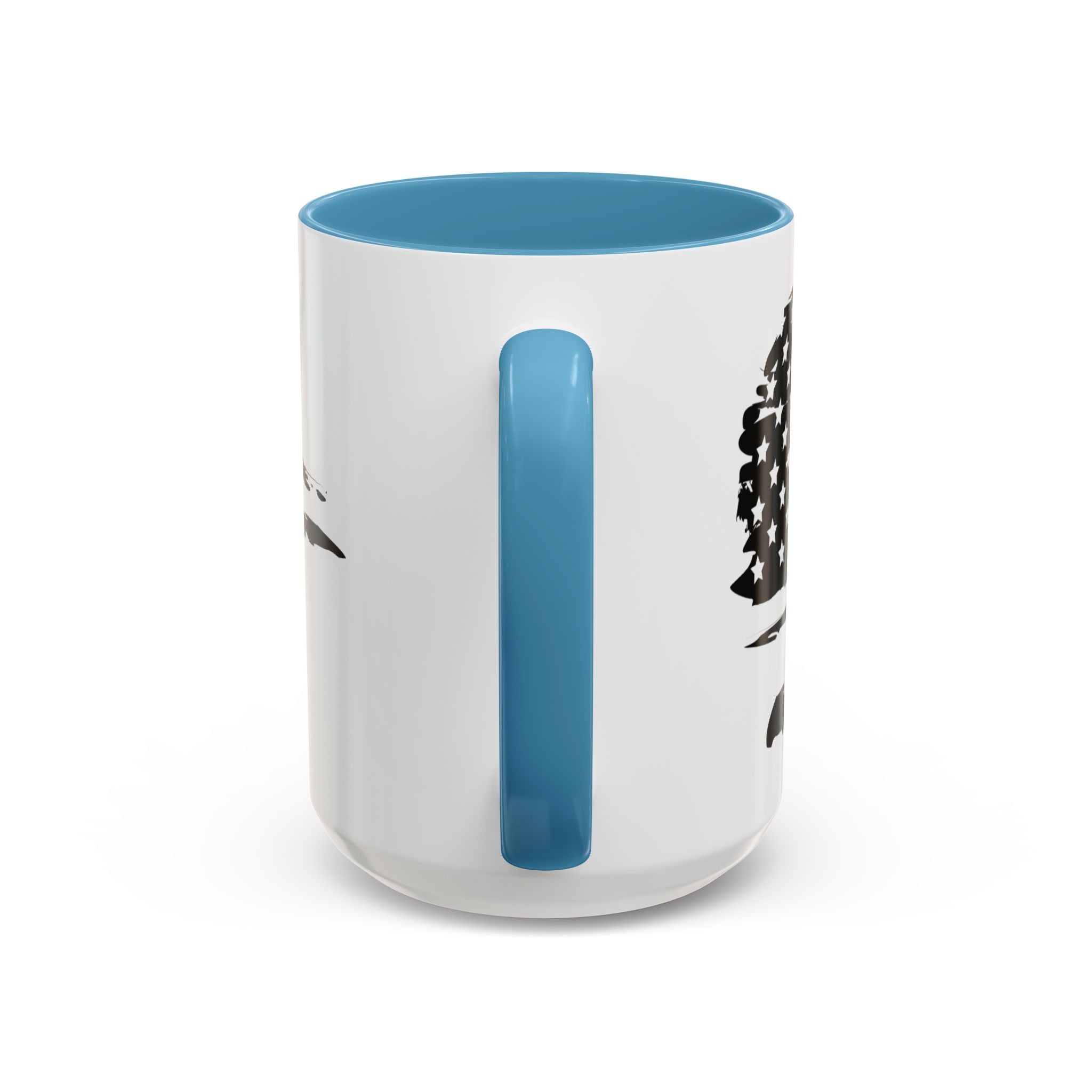 Americana Accent Mug - Black Handle Coffee Cup | 4th of July Gift | Kitchen Decor