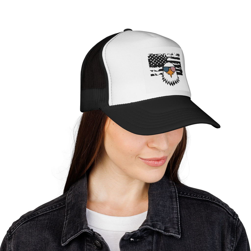 American Patriot Trucker Hat - Classic Cap for Veterans & Freedom Lovers