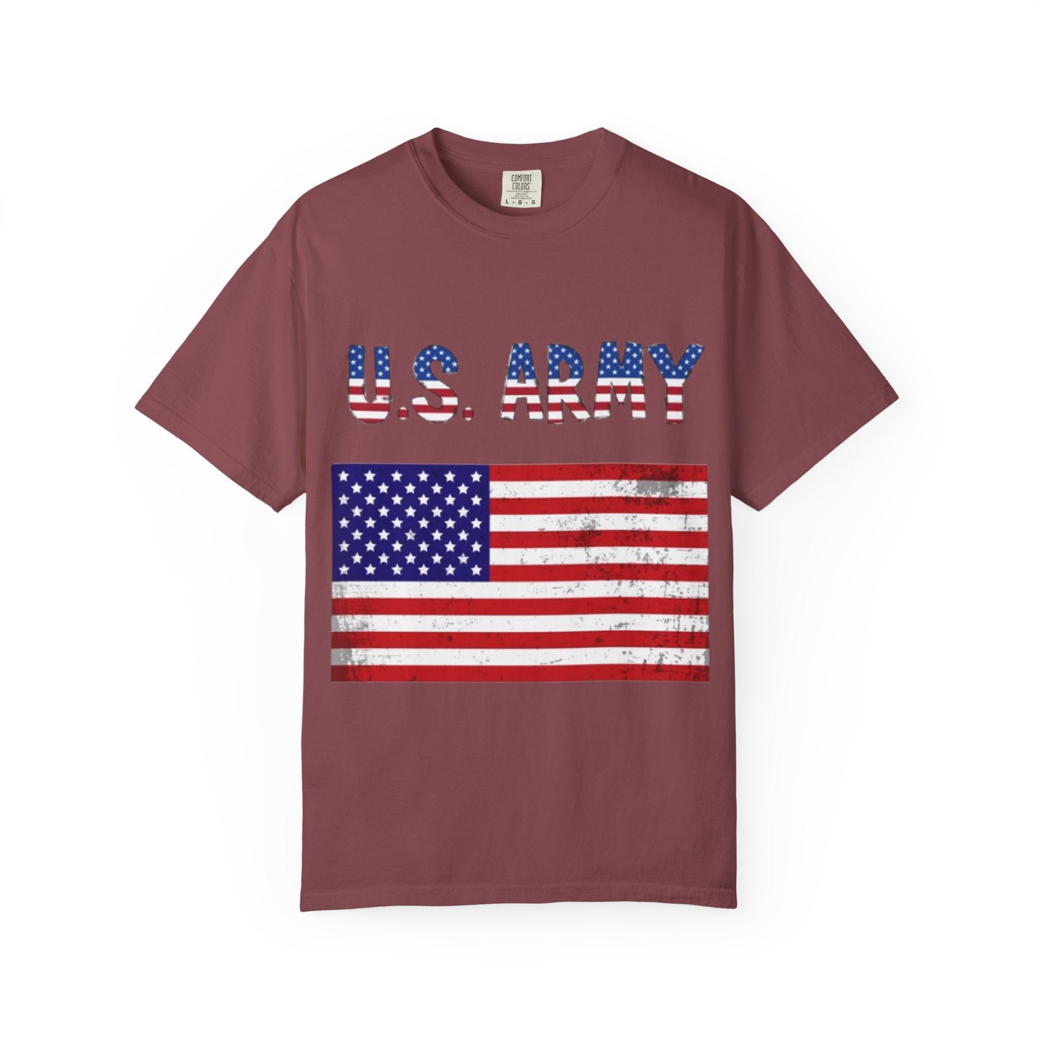 Patriotic U.S. Army T-Shirt for Veterans, Casual Wear, Memorial Day, Independence Day, Gift for Military Families