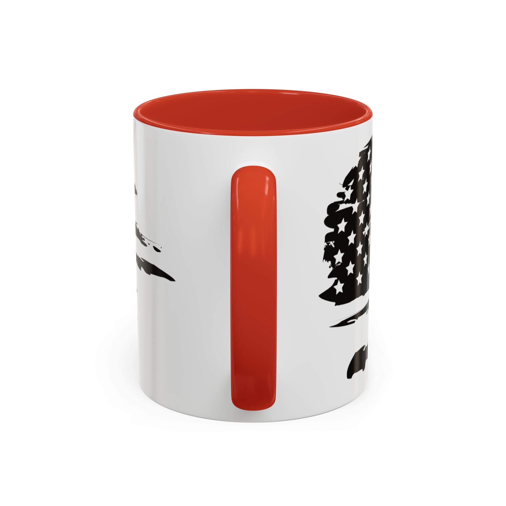Americana Accent Mug - Black Handle Coffee Cup | 4th of July Gift | Kitchen Decor