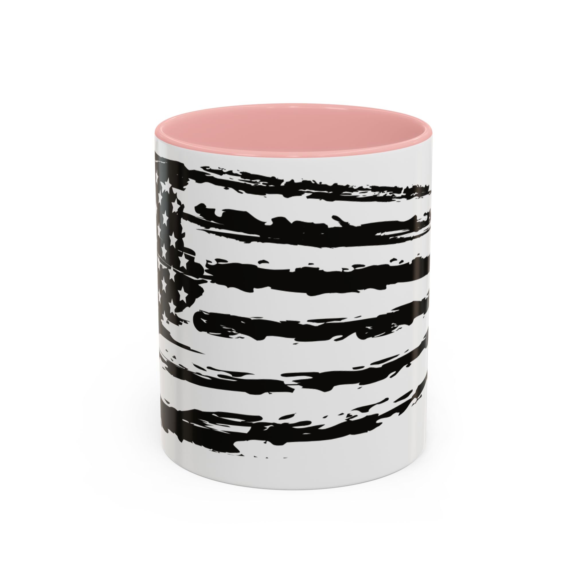 Americana Accent Mug - Black Handle Coffee Cup | 4th of July Gift | Kitchen Decor