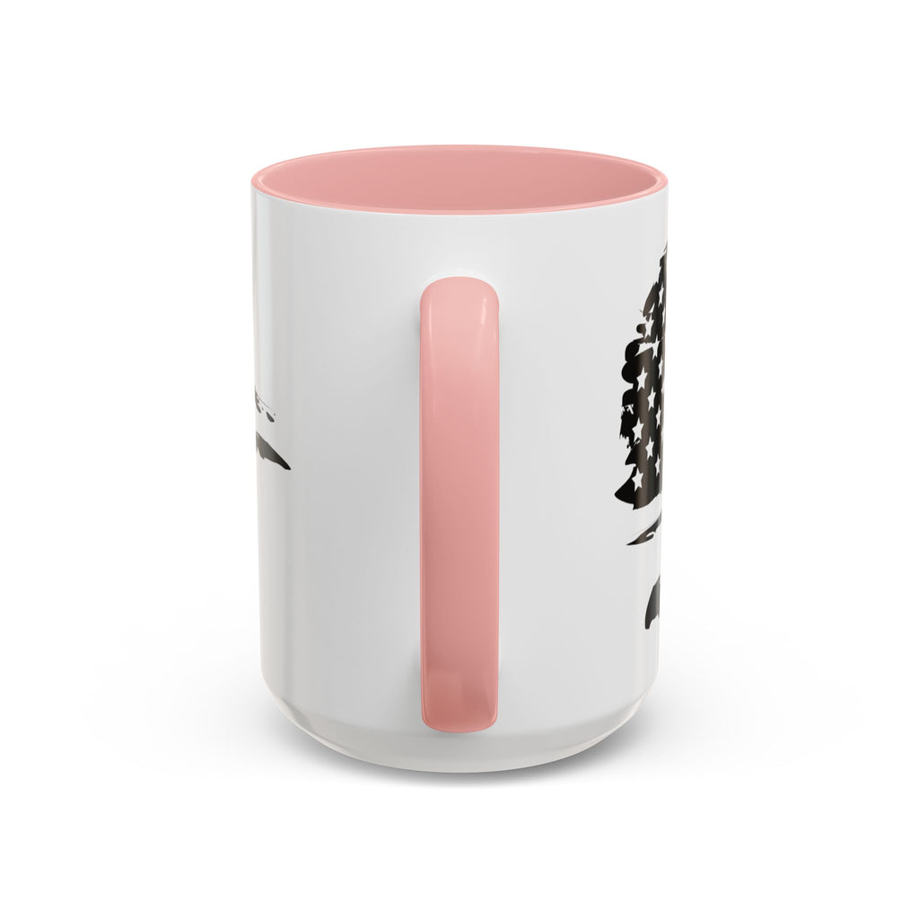 Americana Accent Mug - Black Handle Coffee Cup | 4th of July Gift | Kitchen Decor