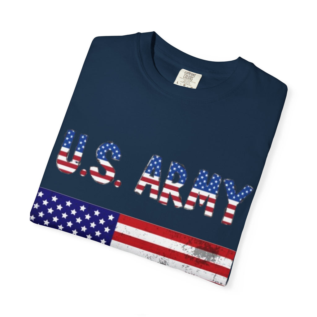 Patriotic U.S. Army T-Shirt for Veterans, Casual Wear, Memorial Day, Independence Day, Gift for Military Families