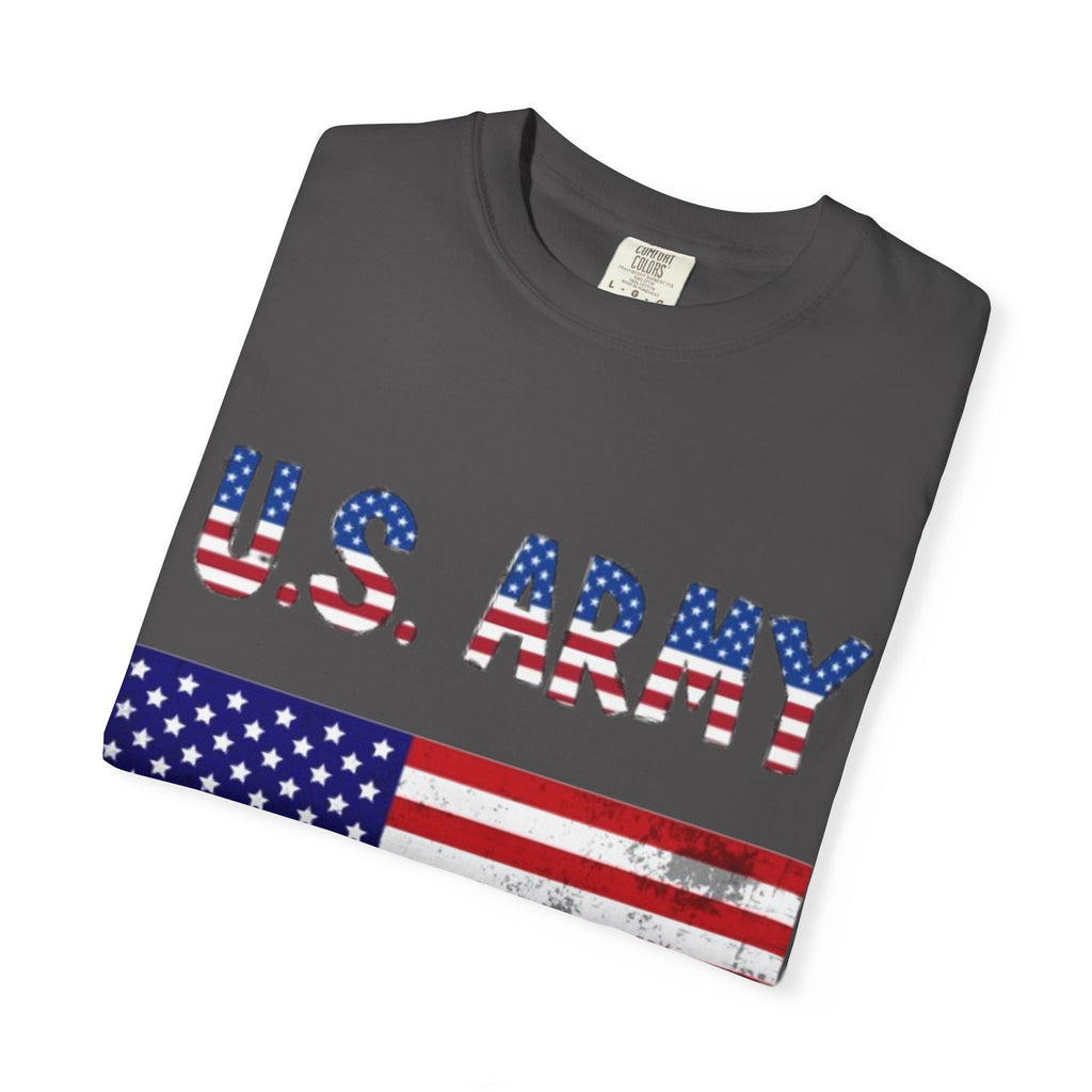 Patriotic U.S. Army T-Shirt for Veterans, Casual Wear, Memorial Day, Independence Day, Gift for Military Families