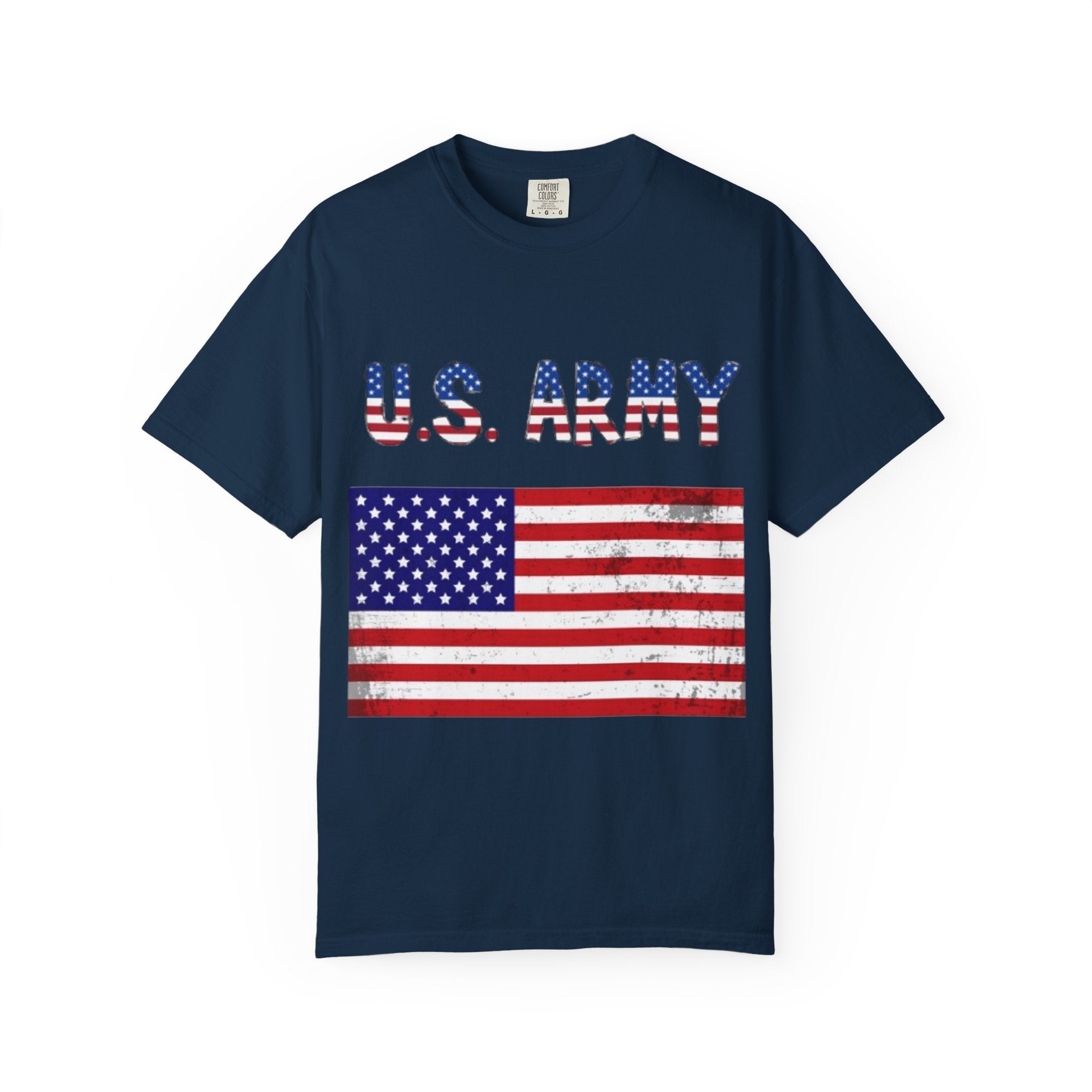 Patriotic U.S. Army T-Shirt for Veterans, Casual Wear, Memorial Day, Independence Day, Gift for Military Families