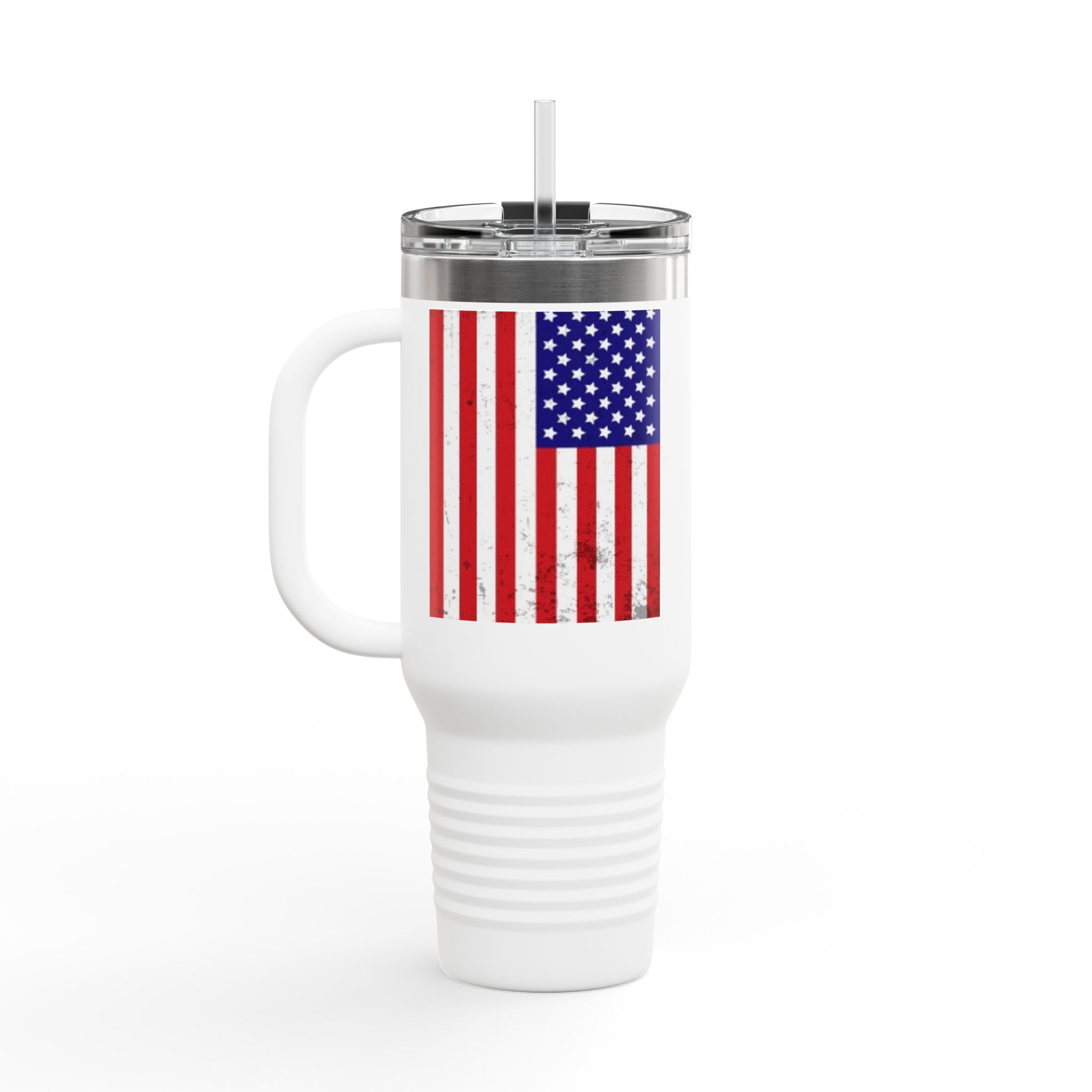 Patriotic Insulated Travel Mug - 40oz, American Pride, Reusable to-go Cup, USA Gifts, Durable Coffee Mug, Perfect for Travel