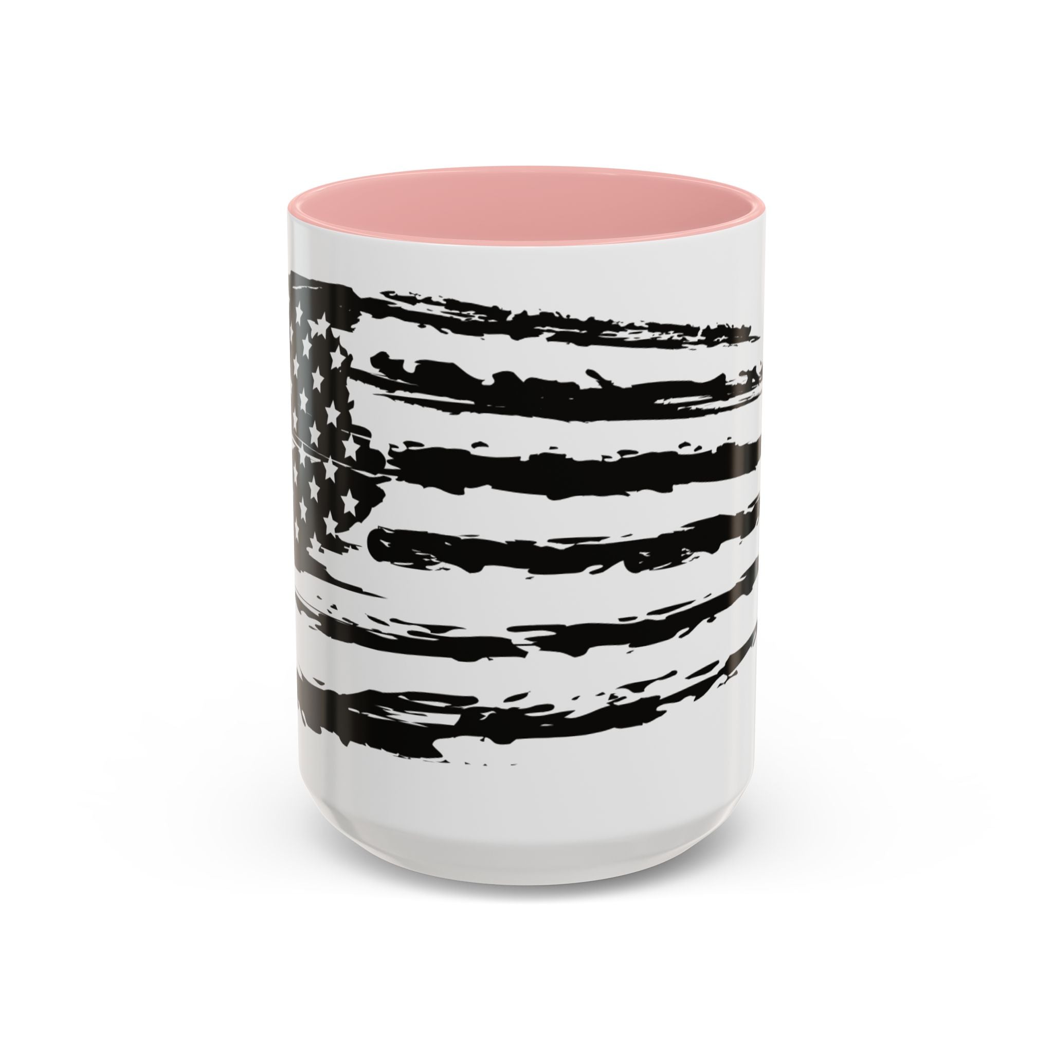 Americana Accent Mug - Black Handle Coffee Cup | 4th of July Gift | Kitchen Decor