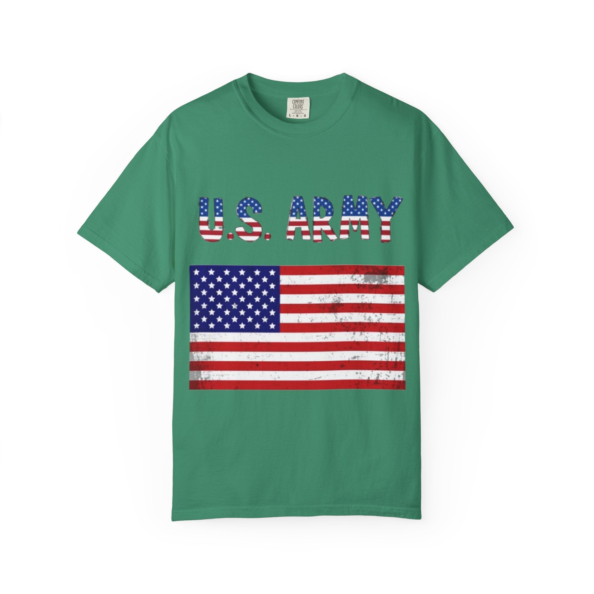 Patriotic U.S. Army T-Shirt for Veterans, Casual Wear, Memorial Day, Independence Day, Gift for Military Families
