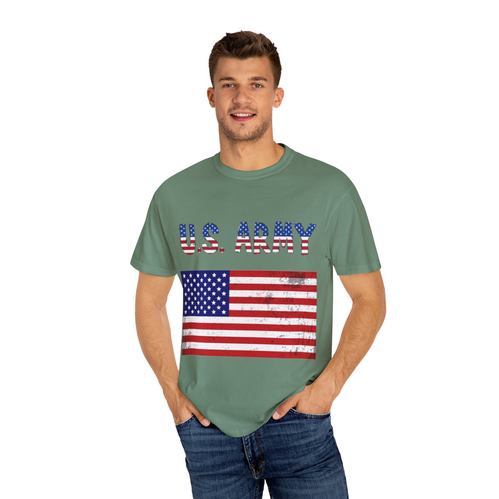 Patriotic U.S. Army T-Shirt for Veterans, Casual Wear, Memorial Day, Independence Day, Gift for Military Families