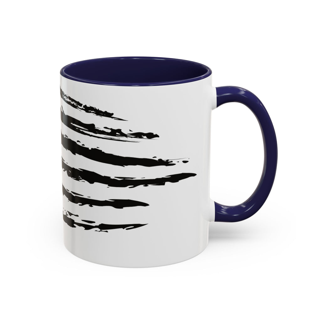 Americana Accent Mug - Black Handle Coffee Cup | 4th of July Gift | Kitchen Decor
