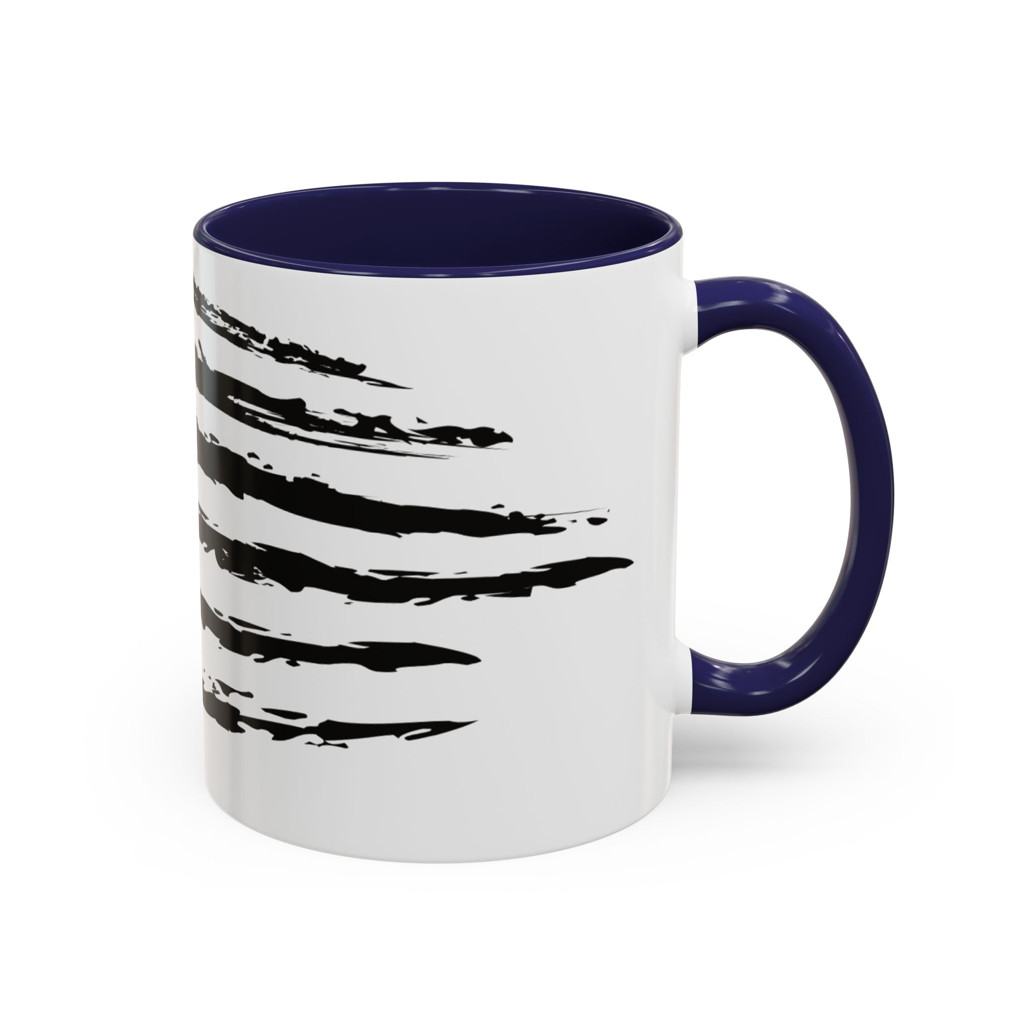 Americana Accent Mug - Black Handle Coffee Cup | 4th of July Gift | Kitchen Decor