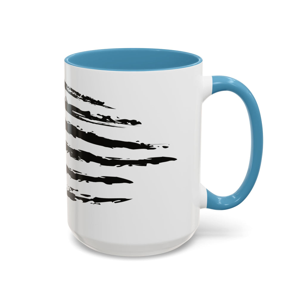 Americana Accent Mug - Black Handle Coffee Cup | 4th of July Gift | Kitchen Decor