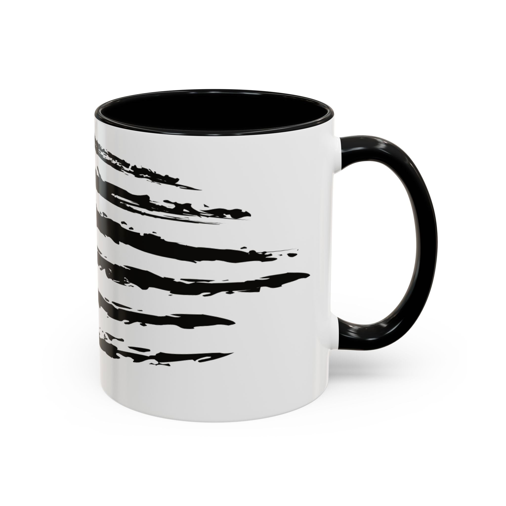 Americana Accent Mug - Black Handle Coffee Cup | 4th of July Gift | Kitchen Decor