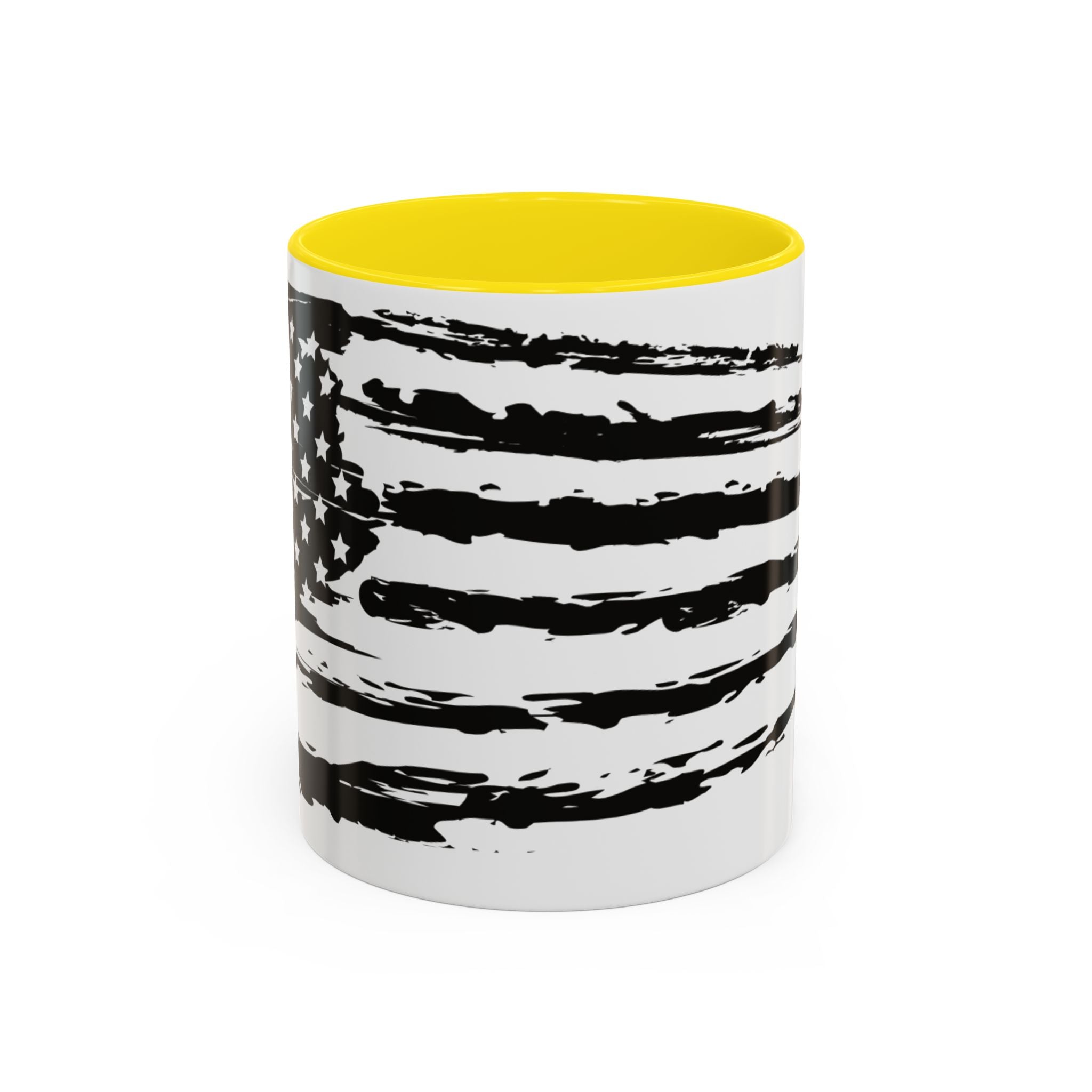 Americana Accent Mug - Black Handle Coffee Cup | 4th of July Gift | Kitchen Decor