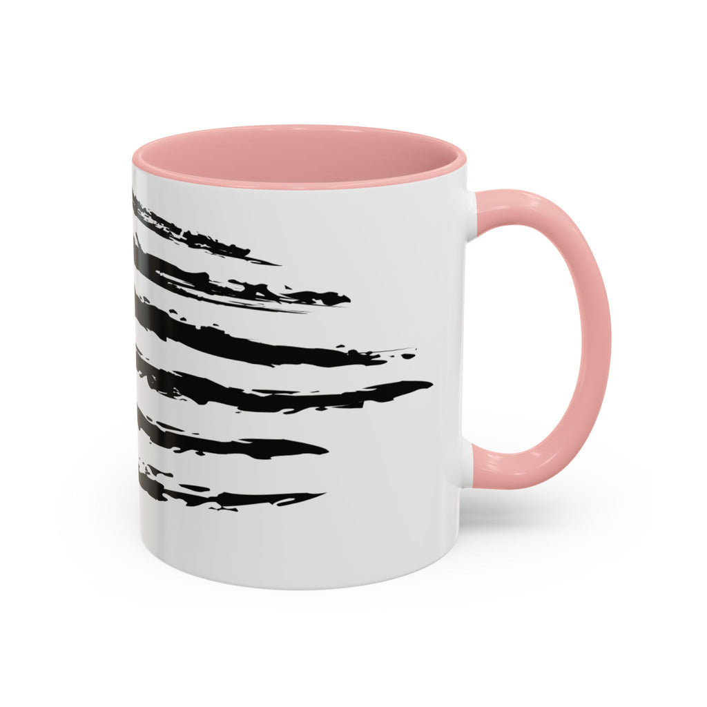 Americana Accent Mug - Black Handle Coffee Cup | 4th of July Gift | Kitchen Decor
