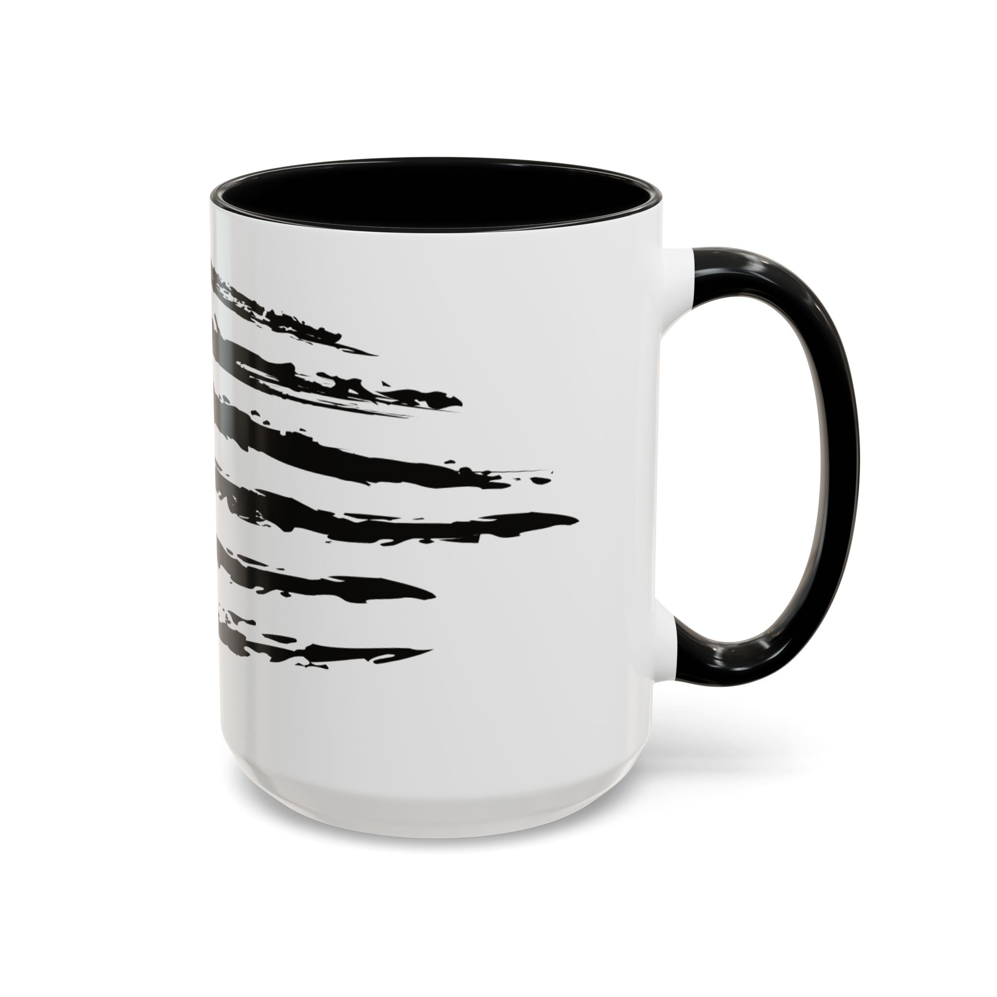 Americana Accent Mug - Black Handle Coffee Cup | 4th of July Gift | Kitchen Decor