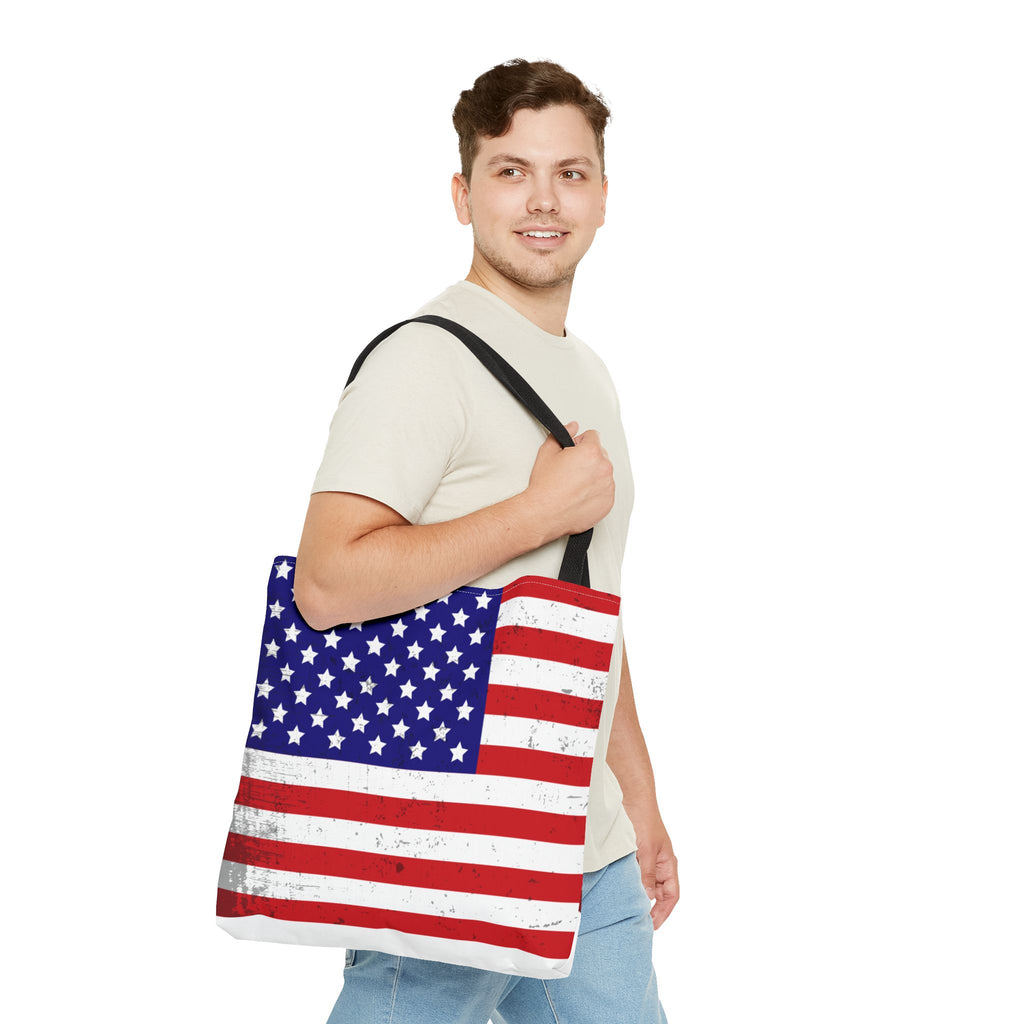 Patriotic Tote Bag - All-Over Print American Pride Bag for Shopping & Everyday Use