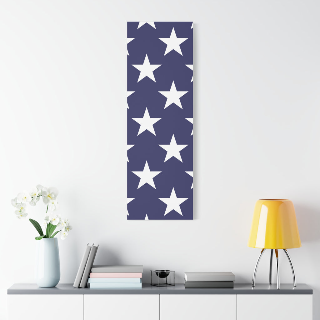 Patriotic Stars Canvas Print - American Pride Wall Art for Home & Office Decor