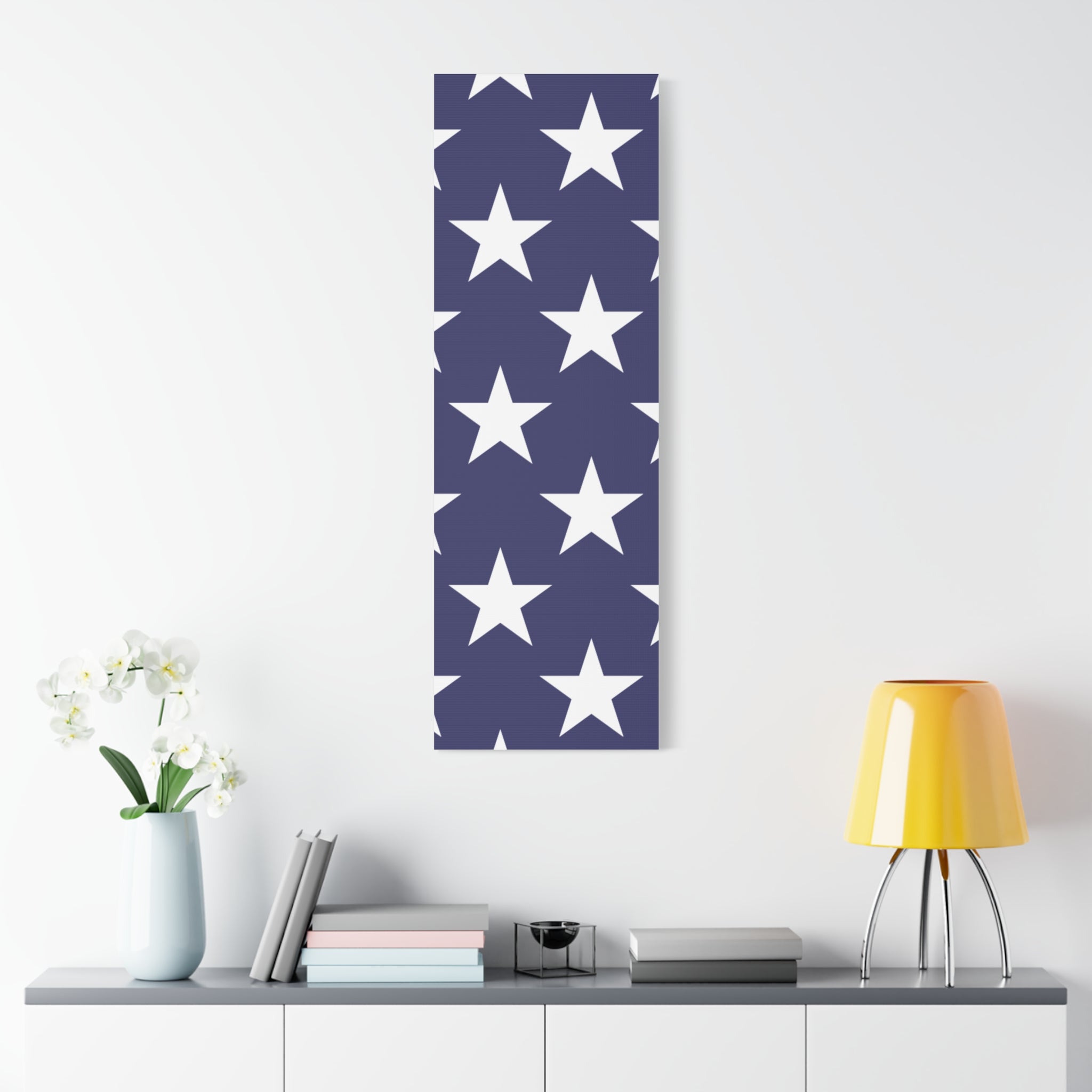 Patriotic Stars Canvas Print - American Pride Wall Art for Home & Office Decor