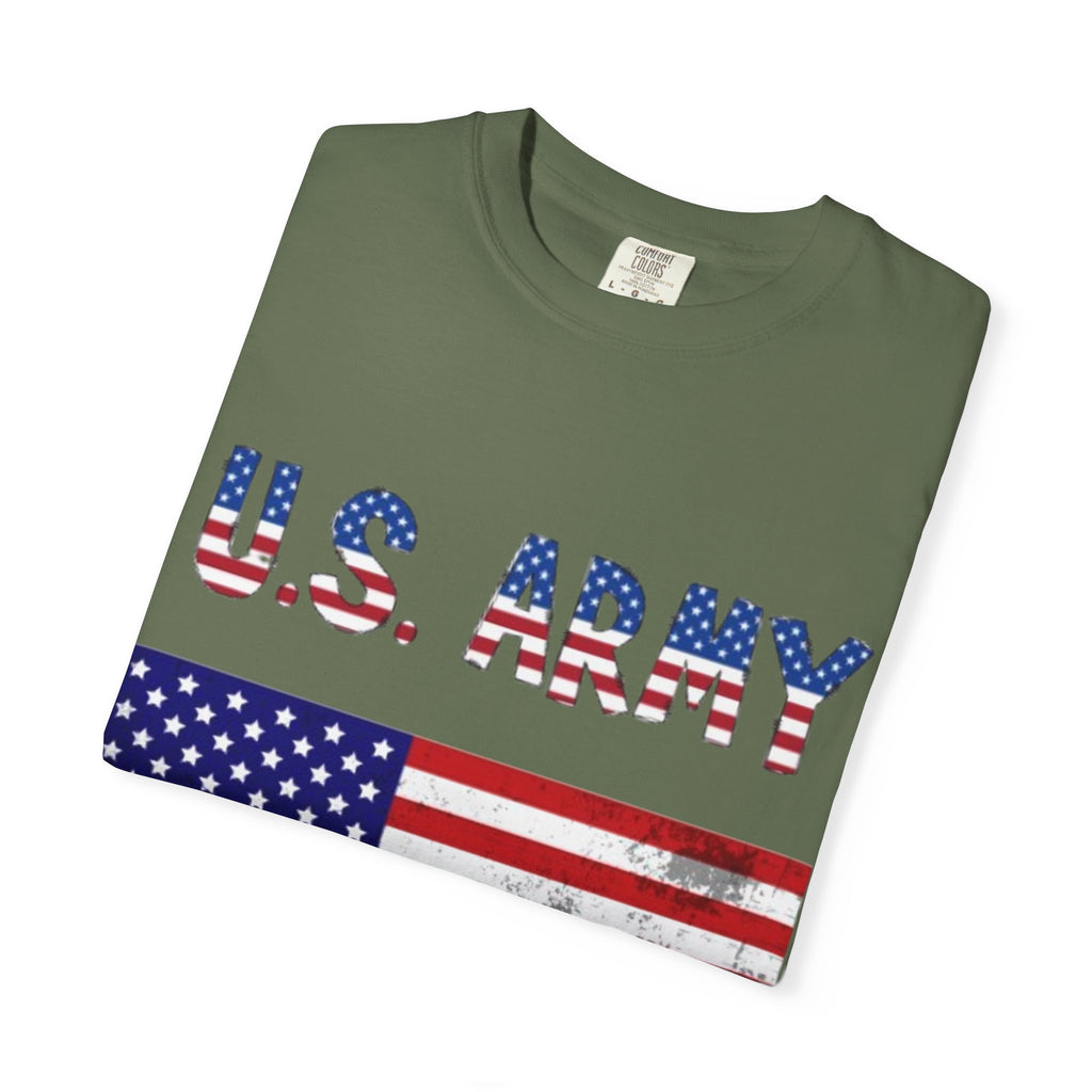 Patriotic U.S. Army T-Shirt for Veterans, Casual Wear, Memorial Day, Independence Day, Gift for Military Families