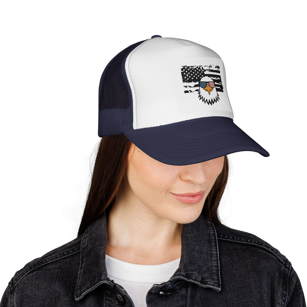 American Patriot Trucker Hat - Classic Cap for Veterans & Freedom Lovers