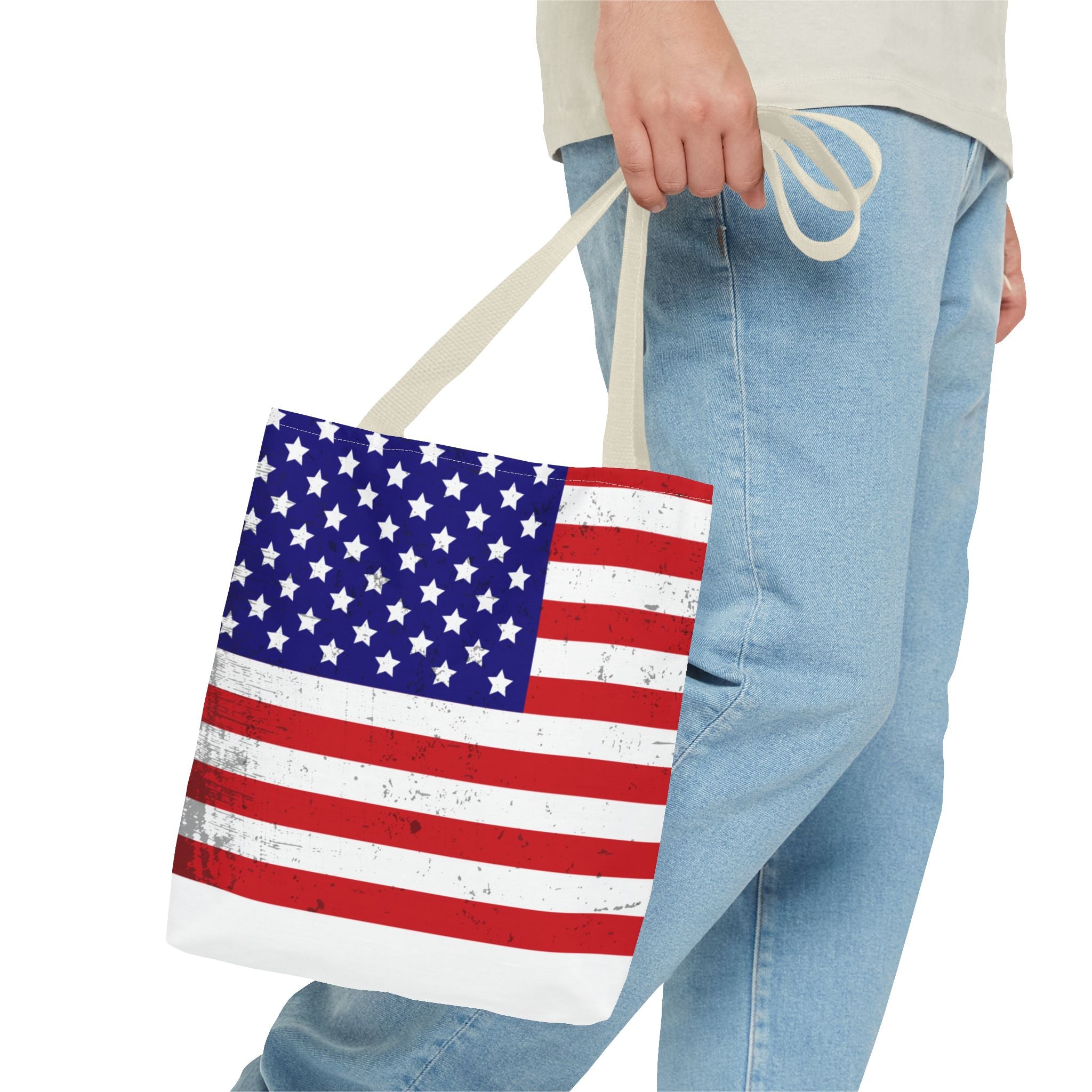 Patriotic Tote Bag - All-Over Print American Pride Bag for Shopping & Everyday Use
