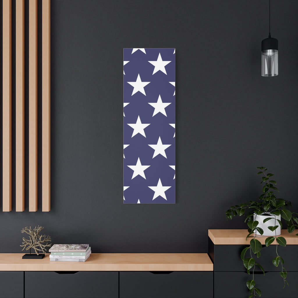 Patriotic Stars Canvas Print - American Pride Wall Art for Home & Office Decor