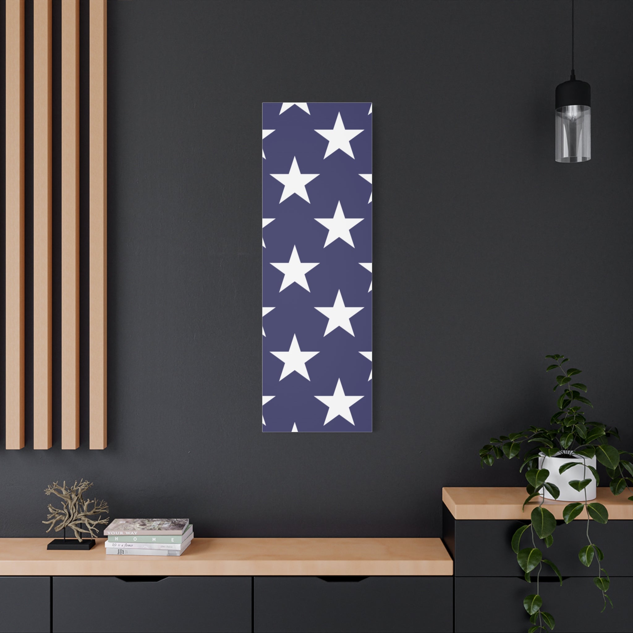 Patriotic Stars Canvas Print - American Pride Wall Art for Home & Office Decor
