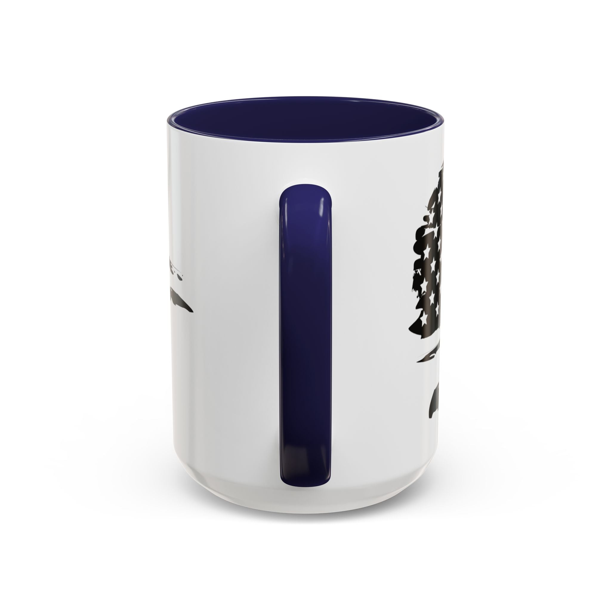 Americana Accent Mug - Black Handle Coffee Cup | 4th of July Gift | Kitchen Decor