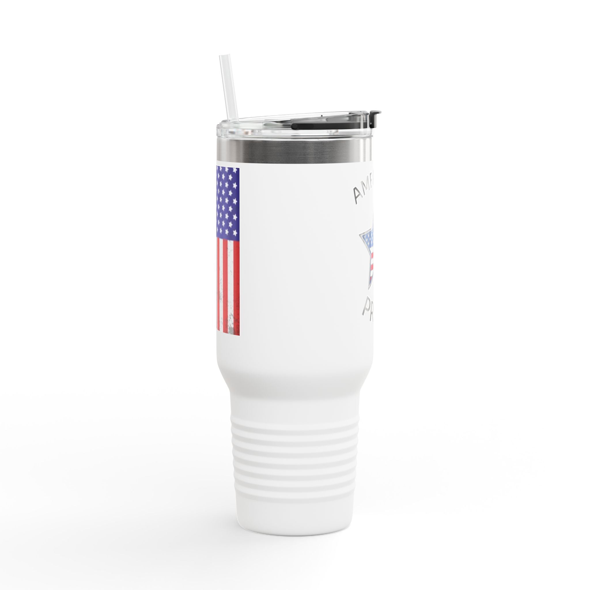 Patriotic Insulated Travel Mug - 40oz, American Pride, Reusable to-go Cup, USA Gifts, Durable Coffee Mug, Perfect for Travel