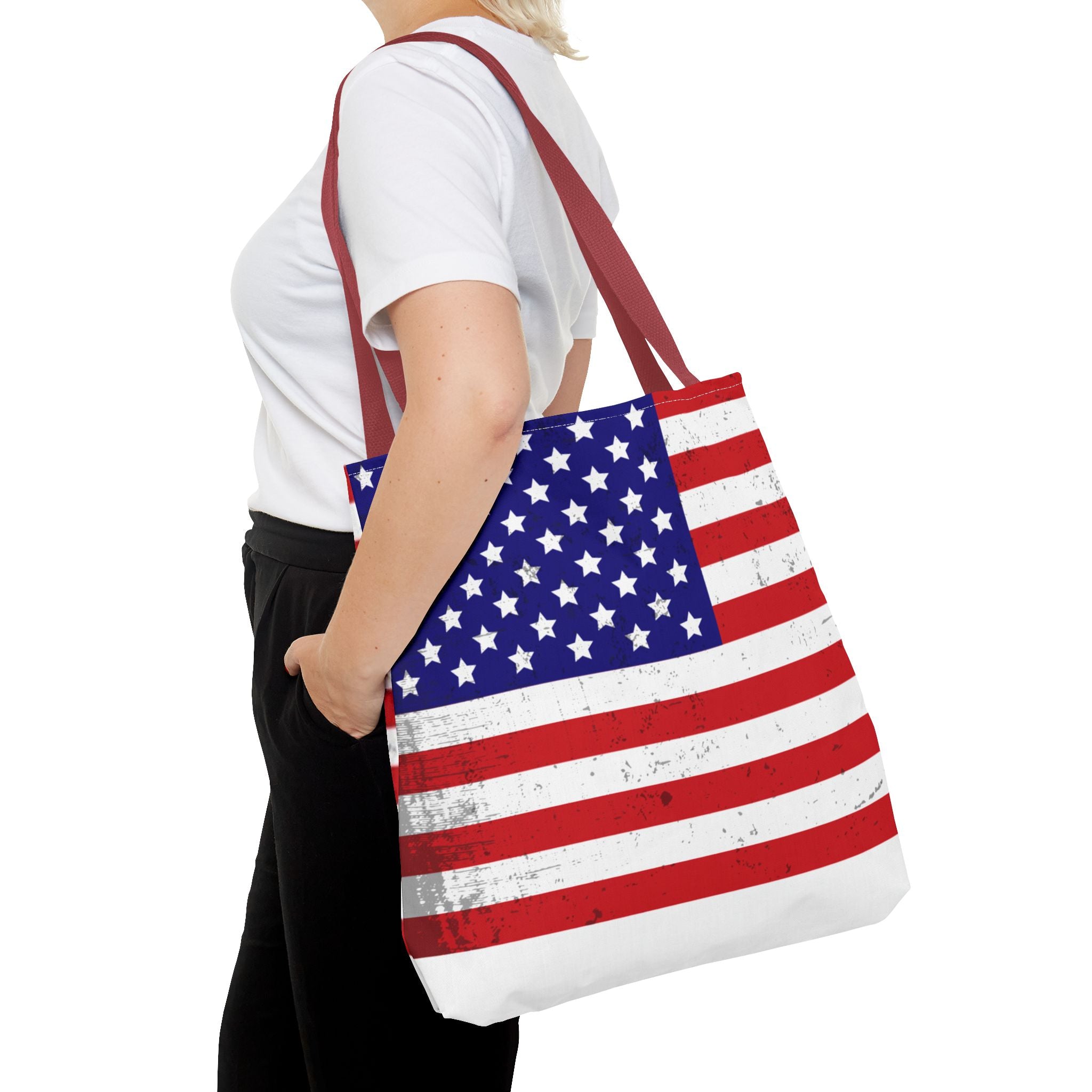 Patriotic Tote Bag - All-Over Print American Pride Bag for Shopping & Everyday Use