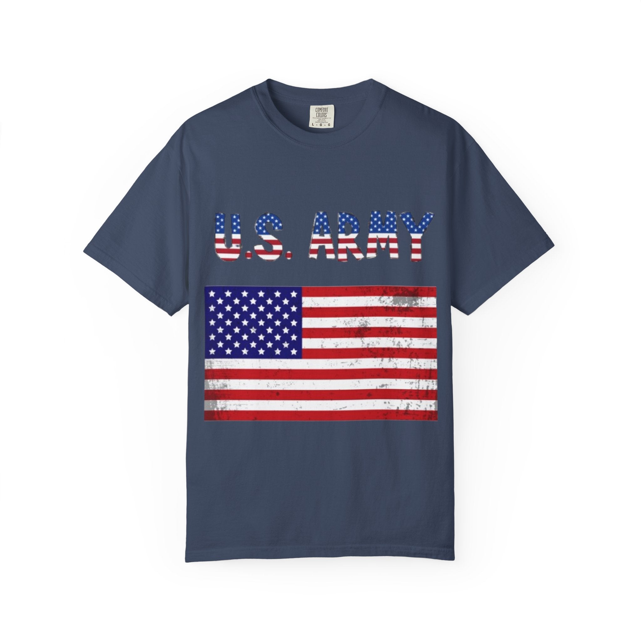 Patriotic U.S. Army T-Shirt for Veterans, Casual Wear, Memorial Day, Independence Day, Gift for Military Families