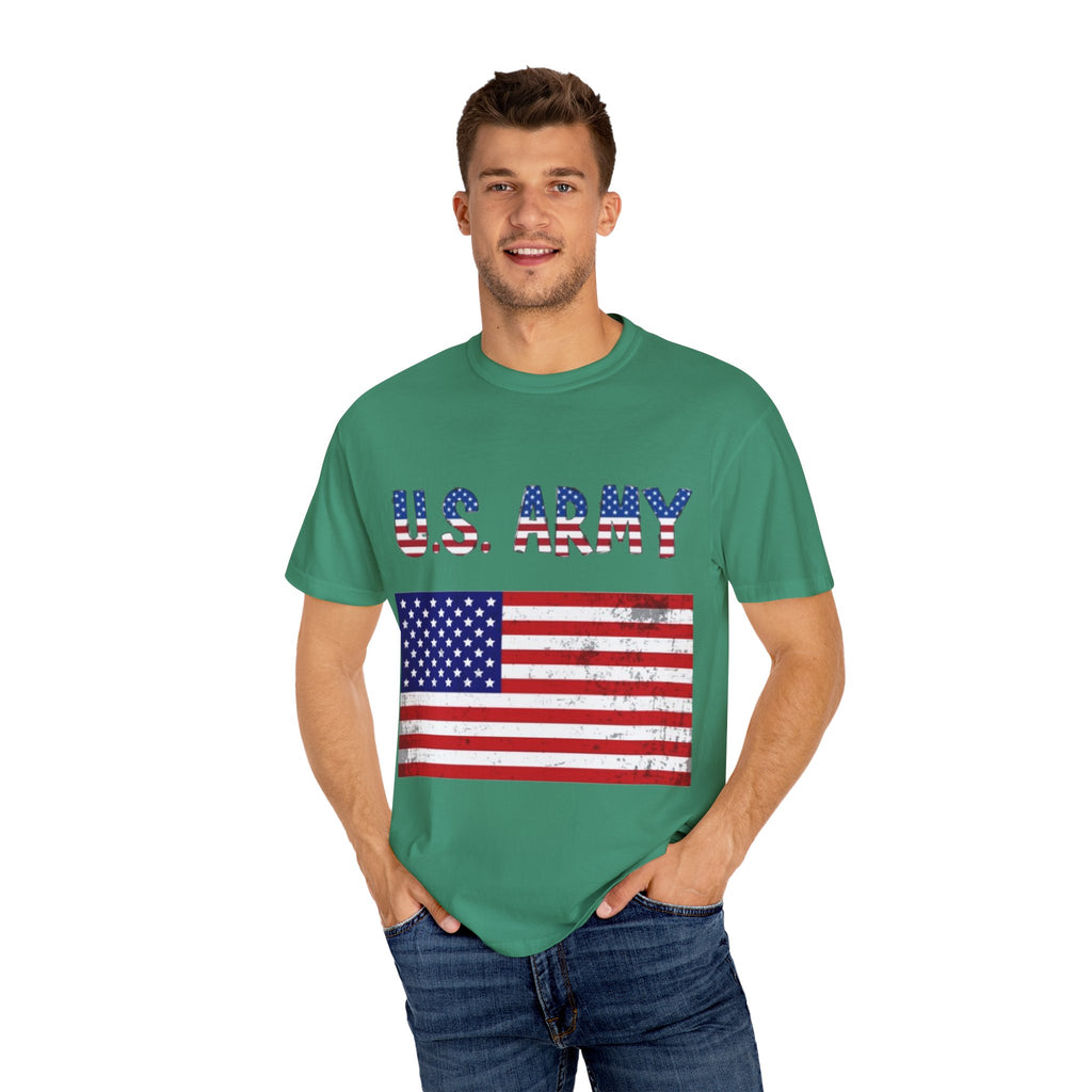 Patriotic U.S. Army T-Shirt for Veterans, Casual Wear, Memorial Day, Independence Day, Gift for Military Families